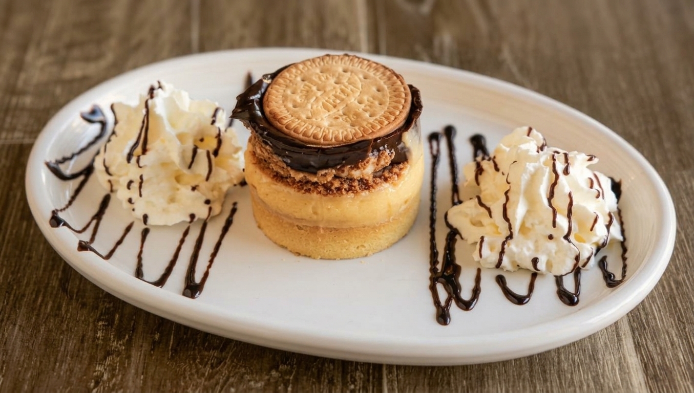 Tarta de la abuela con nata y chocolate