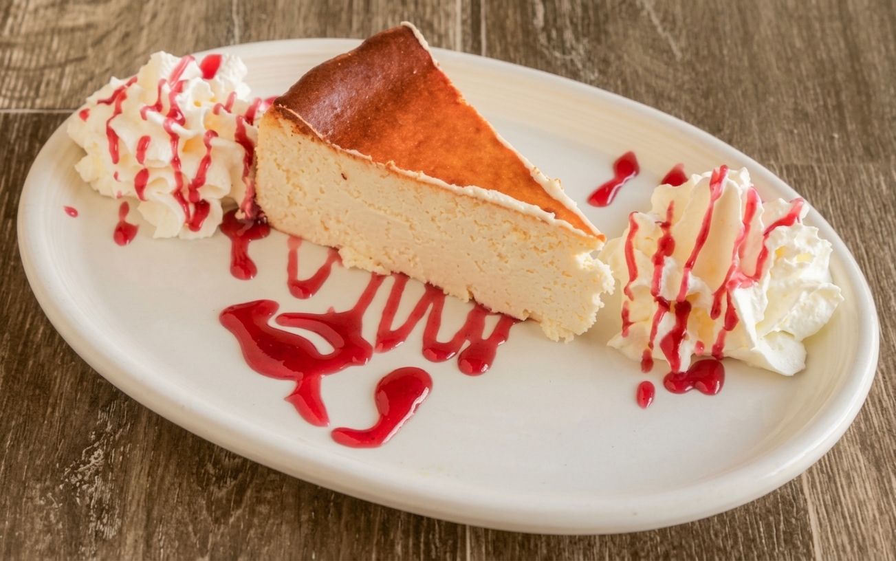 Tarta de queso con frutos rojos